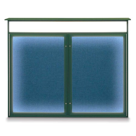 United Visual Products Open Faced Traditional Corkboard, 72x36" UV645A-SATIN-APRICOT